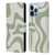 Kierkegaard Design Studio Art Retro Liquid Swirl Sage Green Leather Book Wallet Case Cover For Apple iPhone 13 Pro