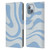 Kierkegaard Design Studio Art Blue Abstract Swirl Pattern Leather Book Wallet Case Cover For Apple iPhone 14