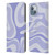 Kierkegaard Design Studio Art Modern Liquid Swirl Purple Leather Book Wallet Case Cover For Apple iPhone 14