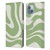 Kierkegaard Design Studio Art Modern Liquid Swirl in Sage Leather Book Wallet Case Cover For Apple iPhone 14