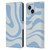 Kierkegaard Design Studio Art Blue Abstract Swirl Pattern Leather Book Wallet Case Cover For Apple iPhone 14 Plus