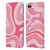 Kierkegaard Design Studio Art Modern Liquid Swirl Candy Pink Leather Book Wallet Case Cover For Apple iPhone 7 Plus / iPhone 8 Plus