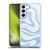 Kierkegaard Design Studio Art Blue Abstract Swirl Pattern Soft Gel Case for Samsung Galaxy S22 5G