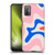 Kierkegaard Design Studio Retro Abstract Patterns Pink Blue Orange Swirl Soft Gel Case for HTC Desire 21 Pro 5G