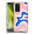 Kierkegaard Design Studio Retro Abstract Patterns Pink Blue Orange Swirl Soft Gel Case for Huawei P40 5G
