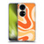 Kierkegaard Design Studio Retro Abstract Patterns Modern Orange Tangerine Swirl Soft Gel Case for Huawei P50