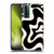 Kierkegaard Design Studio Retro Abstract Patterns Black Almond Cream Swirl Soft Gel Case for Huawei P Smart (2021)