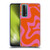 Kierkegaard Design Studio Retro Abstract Patterns Hot Pink Orange Swirl Soft Gel Case for Huawei P Smart (2021)
