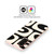 Kierkegaard Design Studio Retro Abstract Patterns Modern Piquet Black Cream Soft Gel Case for Huawei P Smart (2021)