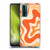 Kierkegaard Design Studio Retro Abstract Patterns Tangerine Orange Tone Soft Gel Case for Huawei P Smart (2021)