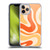 Kierkegaard Design Studio Retro Abstract Patterns Modern Orange Tangerine Swirl Soft Gel Case for Apple iPhone 11 Pro