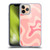 Kierkegaard Design Studio Retro Abstract Patterns Soft Pink Liquid Swirl Soft Gel Case for Apple iPhone 11 Pro