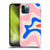 Kierkegaard Design Studio Retro Abstract Patterns Pink Blue Orange Swirl Soft Gel Case for Apple iPhone 12 / iPhone 12 Pro