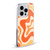Kierkegaard Design Studio Retro Abstract Patterns Tangerine Orange Tone Soft Gel Case for Apple iPhone 12 / iPhone 12 Pro & MagSafe
