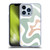 Kierkegaard Design Studio Retro Abstract Patterns Celadon Sage Swirl Soft Gel Case for Apple iPhone 13 Pro