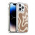 Kierkegaard Design Studio Retro Abstract Patterns Milk Brown Beige Swirl Soft Gel Case for Apple iPhone 13 Pro & MagSafe