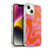 Kierkegaard Design Studio Retro Abstract Patterns Hot Pink Orange Swirl Soft Gel Case for Apple iPhone 14