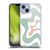Kierkegaard Design Studio Retro Abstract Patterns Celadon Sage Swirl Soft Gel Case for Apple iPhone 14 Plus
