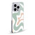 Kierkegaard Design Studio Retro Abstract Patterns Celadon Sage Swirl Soft Gel Case for Apple iPhone 14 Plus