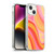 Kierkegaard Design Studio Retro Abstract Patterns Pink Orange Yellow Swirl Soft Gel Case for Apple iPhone 14 Plus & MagSafe