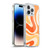 Kierkegaard Design Studio Retro Abstract Patterns Modern Orange Tangerine Swirl Soft Gel Case for Apple iPhone 14 Pro Max & MagSafe