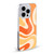 Kierkegaard Design Studio Retro Abstract Patterns Modern Orange Tangerine Swirl Soft Gel Case for Apple iPhone 14 Pro Max & MagSafe