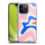 Kierkegaard Design Studio Retro Abstract Patterns Pink Blue Orange Swirl Soft Gel Case for Apple iPhone 14 Pro Max