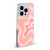 Kierkegaard Design Studio Retro Abstract Patterns Soft Pink Liquid Swirl Soft Gel Case for Apple iPhone 14 Pro Max & MagSafe