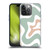Kierkegaard Design Studio Retro Abstract Patterns Celadon Sage Swirl Soft Gel Case for Apple iPhone 14 Pro