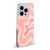Kierkegaard Design Studio Retro Abstract Patterns Soft Pink Liquid Swirl Soft Gel Case for Apple iPhone 14 Pro