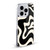 Kierkegaard Design Studio Retro Abstract Patterns Black Almond Cream Swirl Soft Gel Case for Apple iPhone 5c