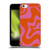 Kierkegaard Design Studio Retro Abstract Patterns Hot Pink Orange Swirl Soft Gel Case for Apple iPhone 5c