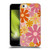 Kierkegaard Design Studio Retro Abstract Patterns Pink Orange Thulian Flowers Soft Gel Case for Apple iPhone 5c