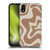 Kierkegaard Design Studio Retro Abstract Patterns Milk Brown Beige Swirl Soft Gel Case for Apple iPhone XR