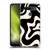 Kierkegaard Design Studio Retro Abstract Patterns Black Almond Cream Swirl Soft Gel Case for LG K51S