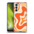 Kierkegaard Design Studio Retro Abstract Patterns Tangerine Orange Tone Soft Gel Case for Motorola Edge S30 / Moto G200 5G