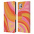 Kierkegaard Design Studio Retro Abstract Patterns Pink Orange Yellow Swirl Leather Book Wallet Case Cover For Huawei Nova 6 SE / P40 Lite