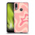 Kierkegaard Design Studio Retro Abstract Patterns Soft Pink Liquid Swirl Soft Gel Case for Motorola Moto E6 Plus
