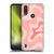 Kierkegaard Design Studio Retro Abstract Patterns Soft Pink Liquid Swirl Soft Gel Case for Motorola Moto E6s (2020)