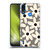 Kierkegaard Design Studio Retro Abstract Patterns Daisy Black Cream Dots Check Soft Gel Case for Motorola Moto E7 Power / Moto E7i Power