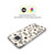 Kierkegaard Design Studio Retro Abstract Patterns Daisy Black Cream Dots Check Soft Gel Case for Motorola Moto E7 Power / Moto E7i Power