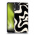 Kierkegaard Design Studio Retro Abstract Patterns Black Almond Cream Swirl Soft Gel Case for Motorola Moto G22