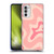 Kierkegaard Design Studio Retro Abstract Patterns Soft Pink Liquid Swirl Soft Gel Case for Motorola Moto G52