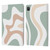 Kierkegaard Design Studio Retro Abstract Patterns Celadon Sage Swirl Leather Book Wallet Case Cover For Apple iPad Pro 11 2020 / 2021 / 2022