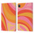 Kierkegaard Design Studio Retro Abstract Patterns Pink Orange Yellow Swirl Leather Book Wallet Case Cover For Apple iPad Pro 11 2020 / 2021 / 2022
