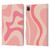 Kierkegaard Design Studio Retro Abstract Patterns Soft Pink Liquid Swirl Leather Book Wallet Case Cover For Apple iPad Pro 11 2020 / 2021 / 2022