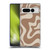 Kierkegaard Design Studio Retro Abstract Patterns Milk Brown Beige Swirl Soft Gel Case for Google Pixel 7 Pro