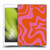 Kierkegaard Design Studio Retro Abstract Patterns Hot Pink Orange Swirl Soft Gel Case for Apple iPad 10.2 2019/2020/2021
