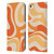 Kierkegaard Design Studio Retro Abstract Patterns Modern Orange Tangerine Swirl Leather Book Wallet Case Cover For Apple iPhone 6 / iPhone 6s
