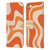 Kierkegaard Design Studio Retro Abstract Patterns Tangerine Orange Tone Leather Book Wallet Case Cover For Apple iPhone 6 Plus / iPhone 6s Plus